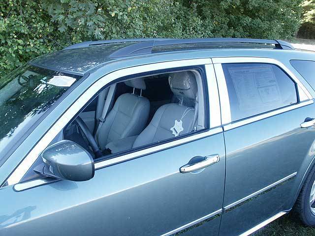 QAA 2005-2008 Dodge Magnum 14 piece Stainless Window Trim Package with Upper Trim Pillar Posts Window Sills FULL Package WP45920