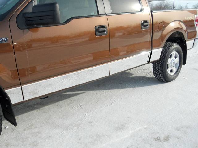 QAA 2009-2014 Ford F150 12 piece Stainless Rocker Panel Trim Lower Kit TH49305