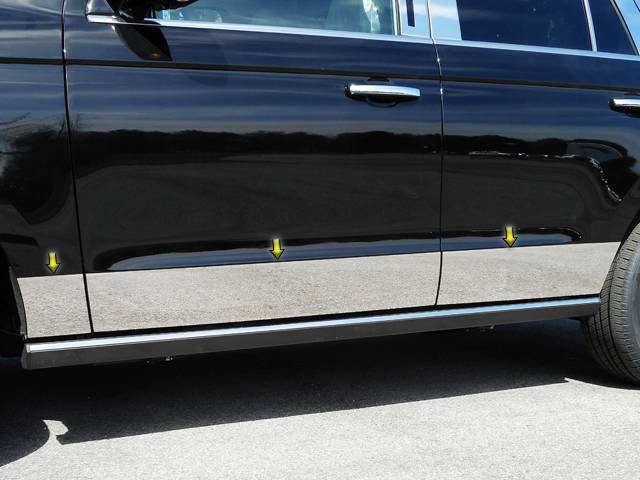 QAA 2018-2022 Ford Expedition 6 piece Stainless Rocker Panel Trim Lower ...