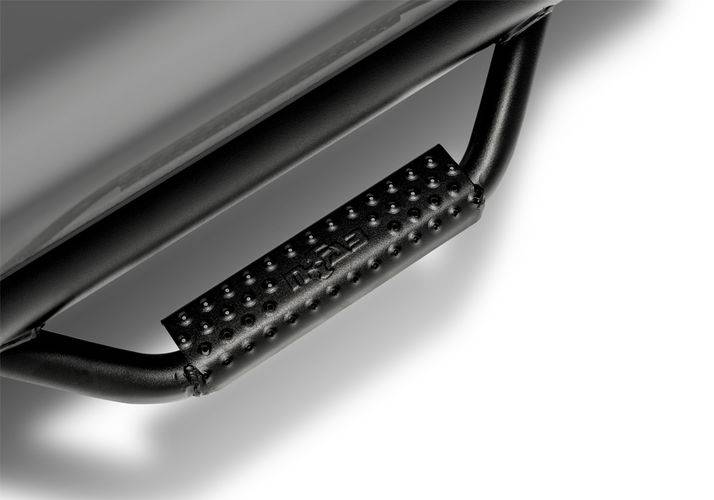 N-Fab 2014-2017 Chevrolet Silverado GMC Sierra 1500 Double Cab Nerf Step 3in Tex Cab Length Black C1473QC-TX