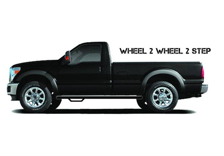 N-Fab 2015-2019 Ford F150 Regular Cab 6.5ft 8ft Bed Nerf Step SRW W2W 3in Tex Black F1577RC-TX