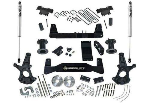 SUPERLIFT 2014-2018 Chevrolet Silverado GMC Sierra 1500 2019 1500 Legacy Limited 4WD Aluminum or Stamped Steel Control Arms with Fox 2.0 Series Shocks 6.5 inch Lift Kit K161F/86040X2