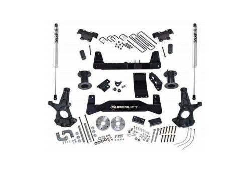 SUPERLIFT 2014-2016 Chevrolet Silverado GMC Sierra 1500 4WD 6.5" Cast Steel A-Arms Suspension Lift Kit With Fox 2.0 Shocks K160F/86040X2