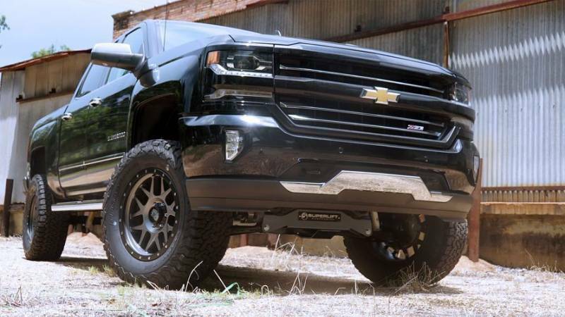 SUPERLIFT 2014-2016 Chevrolet Silverado GMC Sierra 1500 4WD 6.5" Cast Steel A-Arms Suspension Lift Kit With Fox 2.0 Shocks K160F/86040X2