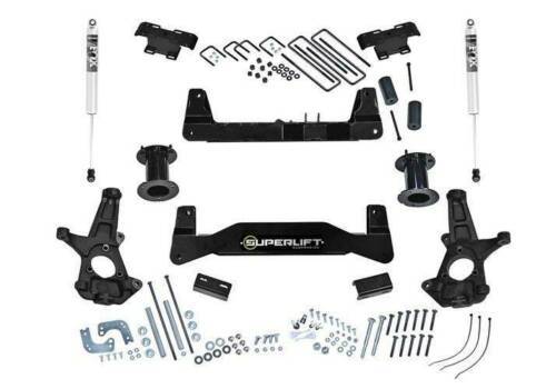 SUPERLIFT 2014-2018 Chevrolet Silverado 2019 1500 Legacy 2014-2018 GMC Sierra 1500 2019 1500 Limited 2WD Aluminum or Stamped Steel Control Arms with Fox Shocks 6.5 Inch Lift Kit K181F/86040X2