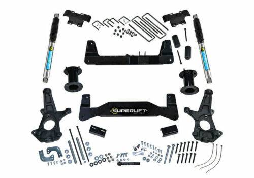 SUPERLIFT 2007-2016 Chevrolet Silverado GMC Sierra 1500 2Wd Lift Kit 6.5 Inch Stl Cast Ctrl Arms With Bilstein Shocks K180B/86040X2