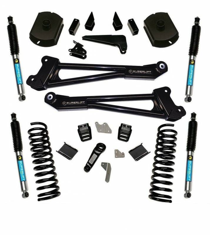 SUPERLIFT 2014-2018 Fits Dodge Ram 2500 4WD 4" Suspension Lift Kit With Replacement Radius Arms Bilstein Shocks K125B/86040X4