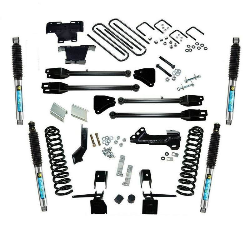 SUPERLIFT 2017-2022 Ford F-250 F-350 Super Duty 4-Link 4WD Diesel with Bilstein Shocks Suspension Lift Kit 4" K166B