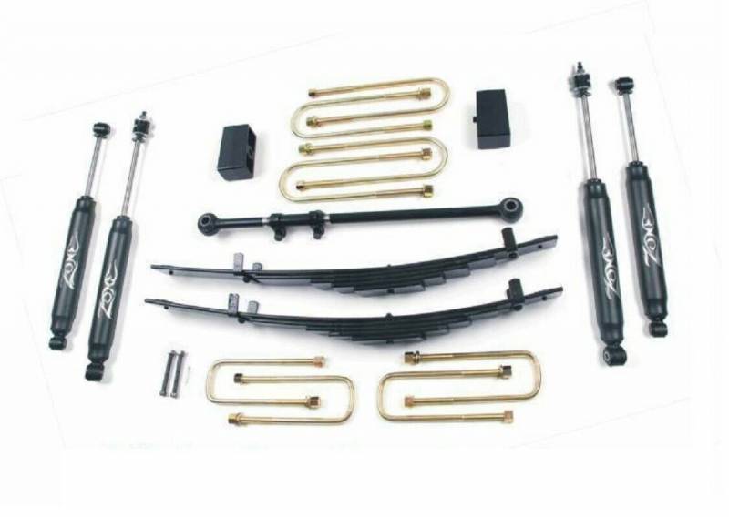Zone OffRoad 2000-2005 Ford Excursion 4in Suspension System With Free Boot Protectors ZONF11N