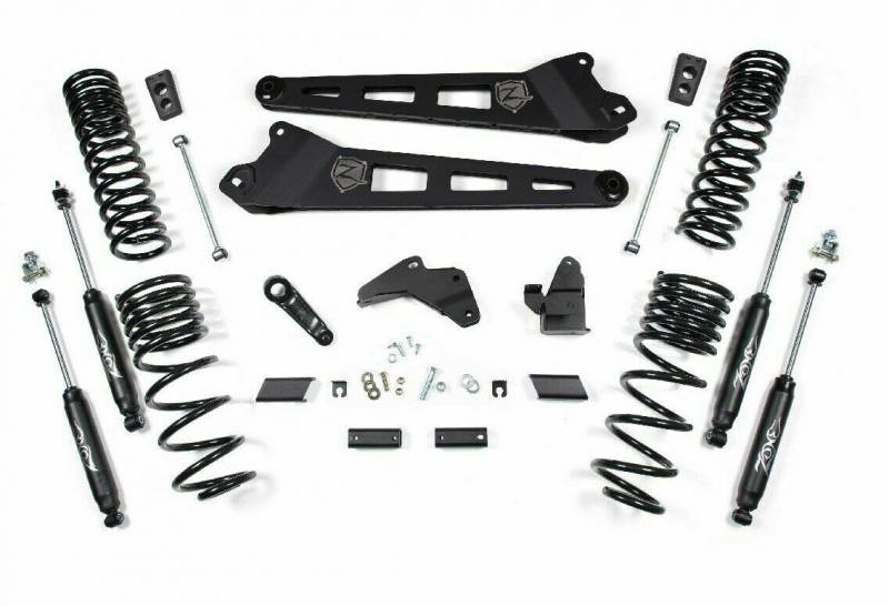 Zone OffRoad 2014-2018 Dodge Ram 2500 Diesel 6.5in Replacement Radius Arm Kit With Free Boot Protectors ZOND58N
