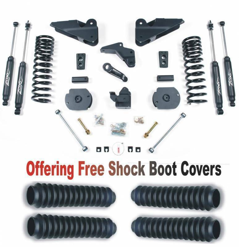 Zone OffRoad 2014-2018 Dodge Ram 2500 GAS 4in Lift System With Free Boot Protectors ZOND62N