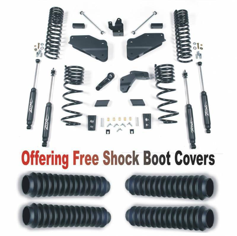 Zone OffRoad 2014-2018 Dodge Ram 2500 4WD GAS 5.5in Suspension Lift System With Free Boot Protectors ZOND68N