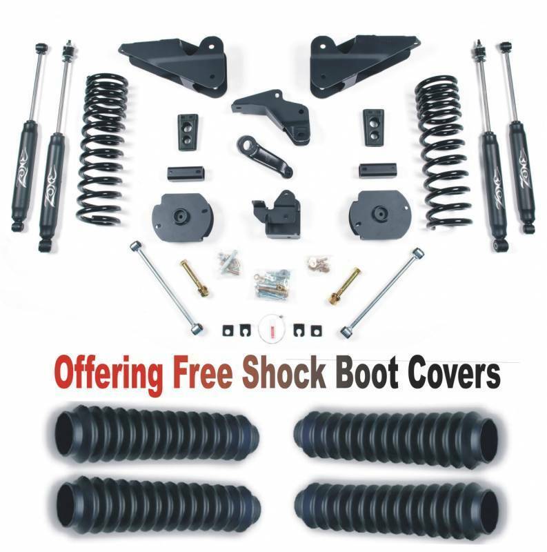 Zone OffRoad 2014-2018 Dodge Ram 2500 DIESEL 4.5in Suspension Lift System With Free Shock Boot Covers ZOND51N