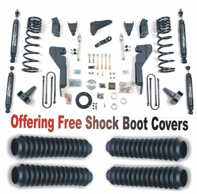 Zone OffRoad 2009-2013 Dodge Ram 2500 8in Suspension System Diesel With Free Boot Protectors ZOND36N