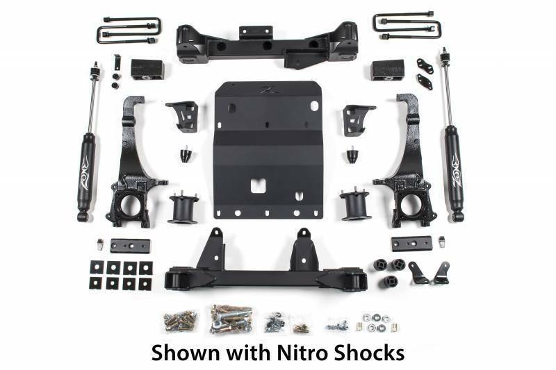 Zone OffRoad 2016-2020 Toyota Tacoma 4in Front 3in Rear Lift Kit with Nitro Shocks and Free Boot Protectors ZONT8N