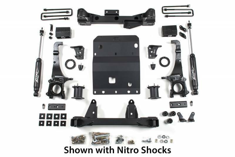 Zone OffRoad 2016-2020 Toyota Tacoma 6in Front 4in Rear Lift Kit With Nitro Shocks and Free Boot Protectors ZONT7N