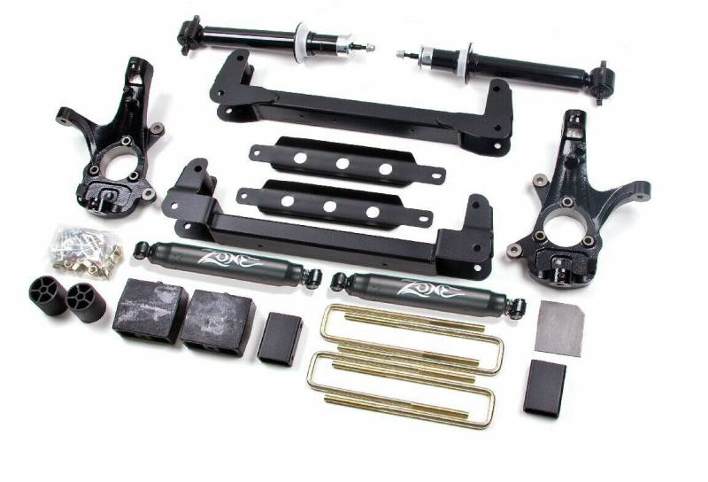 Zone OffRoad 2007-2013 Chevrolet C1500 GMC C1500 2WD 4.5in Suspension Lift Kit System With Free Boot Protectors ZONC9N