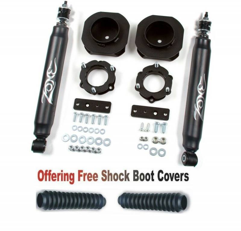 Zone OffRoad 2007-2014 Toyota FJ Cruiser 2.5in Lift Kit with Nitro Shocks and Free Boot Protectors ZONT2N