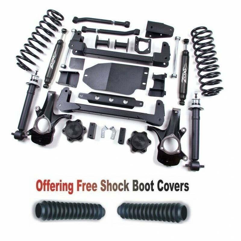 Zone OffRoad 2007-2012 Chevrolet K1500 GMC K1500 6.5in Suspension Lift Kit With Free Boot Protectors ZONC6N