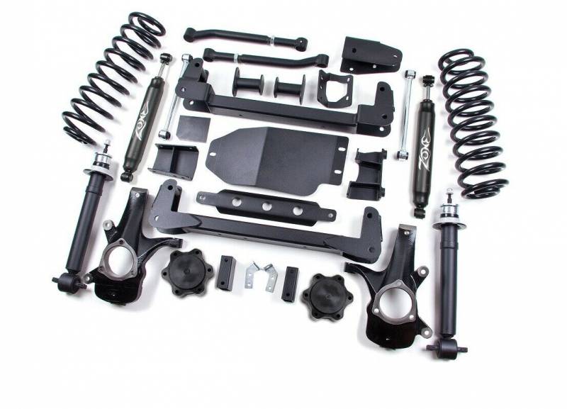Zone OffRoad 2007-2012 Chevrolet K1500 GMC K1500 6.5in Suspension Lift Kit With Free Boot Protectors ZONC6N