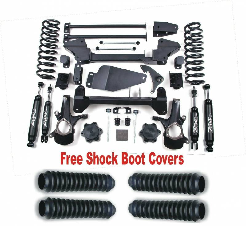 Zone OffRoad 1999-2006 Chevrolet Tahoe Suburban GMC Yukon SUV 6in Suspension System With Free Boot Protectors ZONC7N