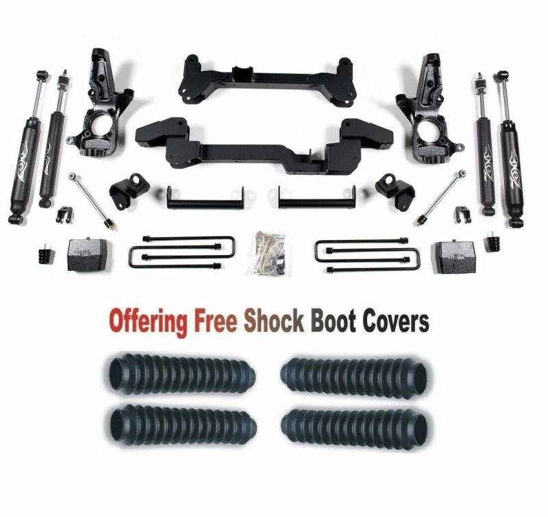 Zone OffRoad 2001-2010 Chevrolet GMC Heavy Duty 6in Suspension System With Free Boot Protectors ZONC5N