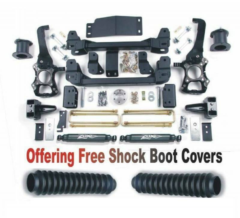 Zone OffRoad 2014 Ford F-150 4in Suspension System With Free Boot Protectors ZONF41N