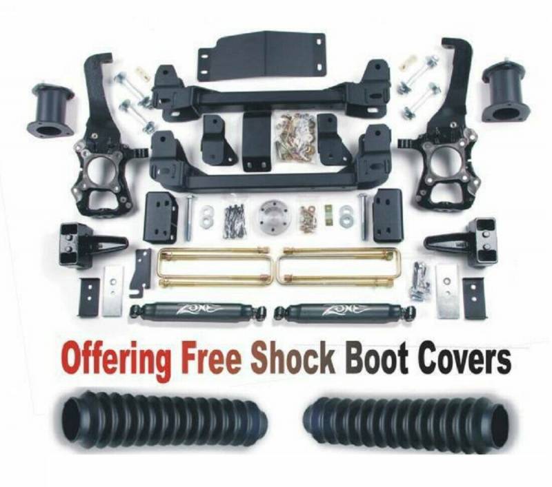 Zone OffRoad 2014 Ford F-150 4WD 6in Suspension System With Free Boot Protectors ZONF40N