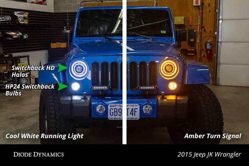 Diode Dynamics 2001-2006 BMW M3 Halo Lights LED 130mm Switchback Pair Universal DD2066