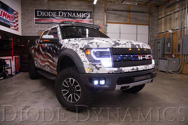 Diode Dynamics 2013 Ford F150 Raptor Switchback Halo Lights LED Kit DD2172