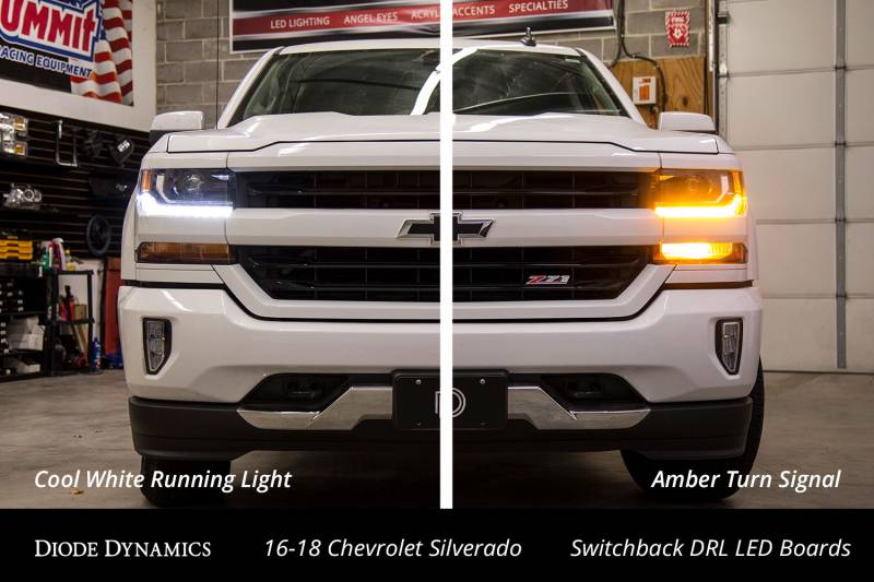 Diode Dynamics 2016-2018 Chevrolet Silverado 1500 Switchback DRL Boards Universal DD2239