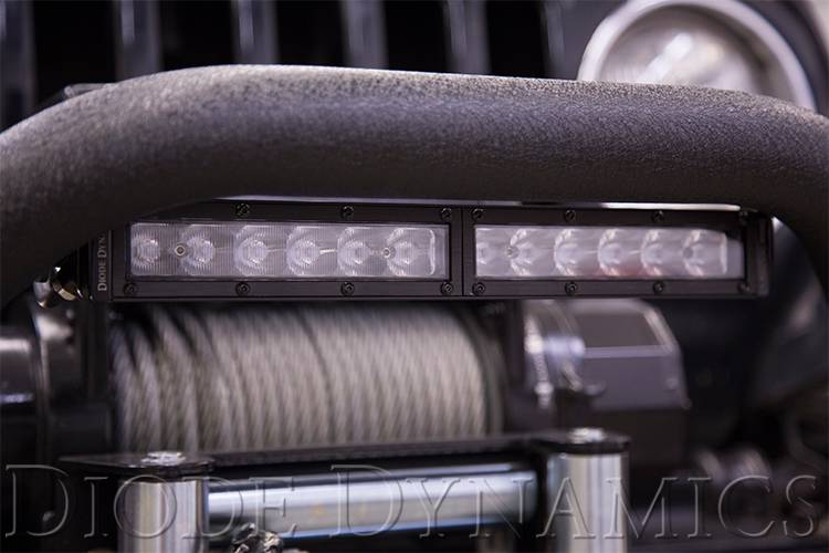 Diode Dynamics 12 Inch LED Light Bar Single Row Straight Clear Wide Each Stage Series Universal DD5023S