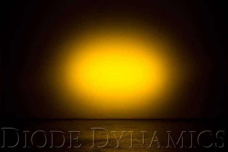 Diode Dynamics 6 Inch LED Light Bar Single Row Straight SS6 Amber Wide Light Bar Pair Universal DD5044P