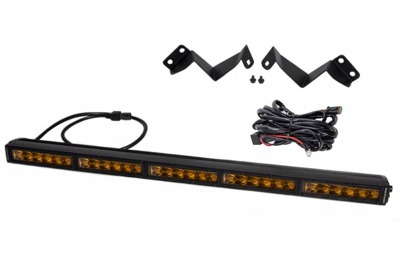 Diode Dynamics 2016-2021 Toyota Tacoma 30 Inch LED Light Bar Kit Stealth Amber Driving DD6073