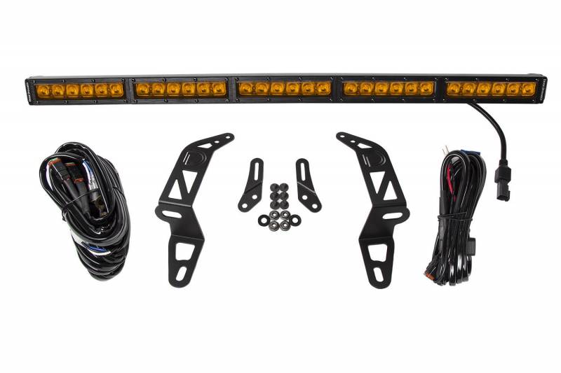 Diode Dynamics 2018-2021 Jeep Wrangler JL Gladiator SS30 Bumper LED Kit Amber Driving Single DD6080