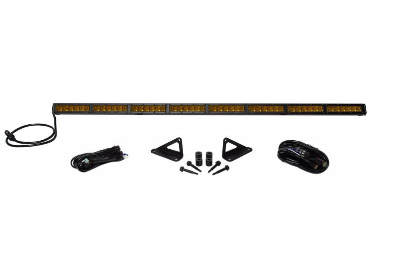 Diode Dynamics 2018-2021 Jeep Wrangler JL Gladiator SS50 Hood LED Kit Amber Driving DD6107