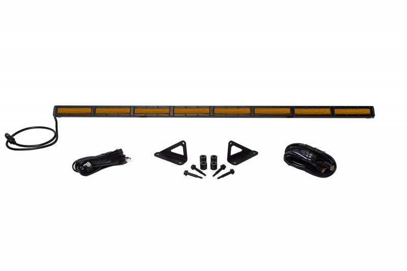 Diode Dynamics 2018-2021 Jeep Wrangler JL Gladiator SS50 Hood LED Kit Amber Flood DD6108