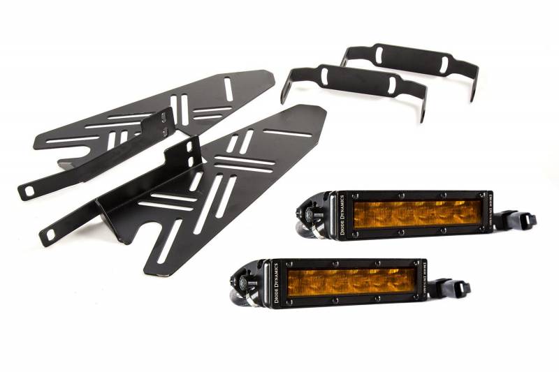 Diode Dynamics 2017-2019 Ford Raptor SS Fog Kit SS 6.0 Inch Amber Wide DD6217