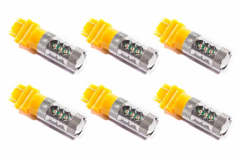 Diode Dynamics 3157 LED Bulb XP80 LED Amber Set of 6 Universal DD0058H