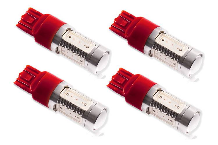 Diode Dynamics 7443 LED Bulb HP11 LED Red Set of 4 Universal DD0108Q
