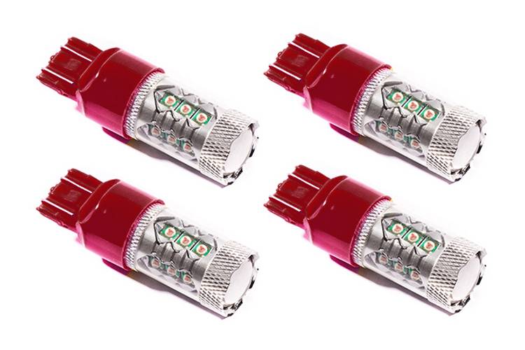 Diode Dynamics 7443 LED Bulb XP80 LED Red Set of 4 Universal DD0115Q