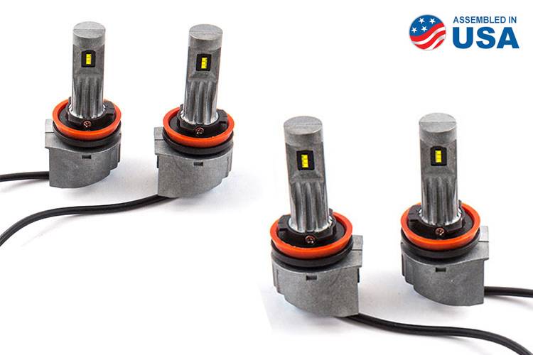 Diode Dynamics H11 SLF LED Cool White Set of 4 Universal DD0286Q