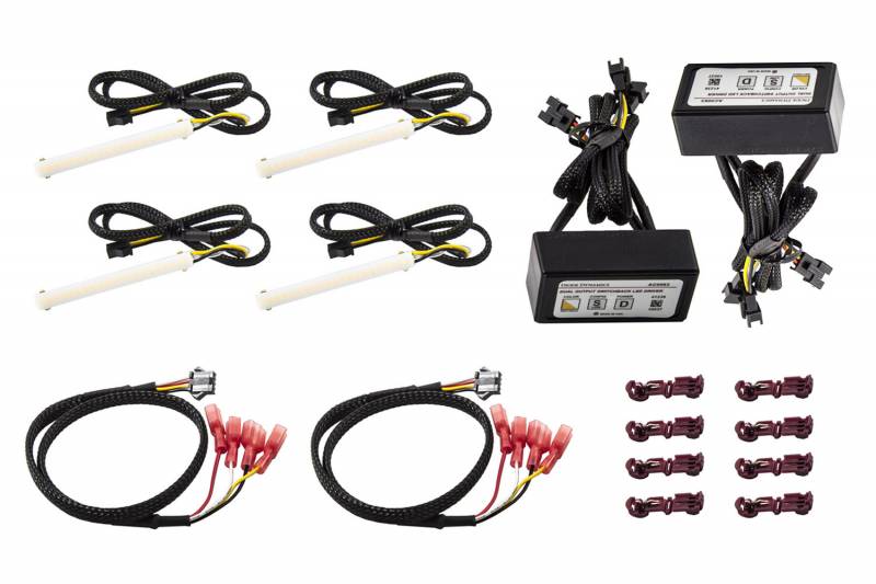 Diode Dynamics LED Strip Lights High Density SF Switchback Quad 3 Inch Kit Universal DD2148