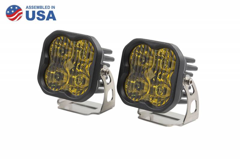Diode Dynamics Worklight SS3 Pro Yellow Driving Standard Pair Universal DD6132P