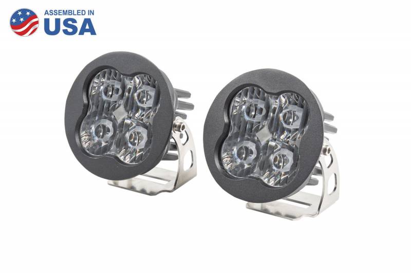 Diode Dynamics Worklight SS3 Pro White SAE Driving Round Pair Universal DD6144P