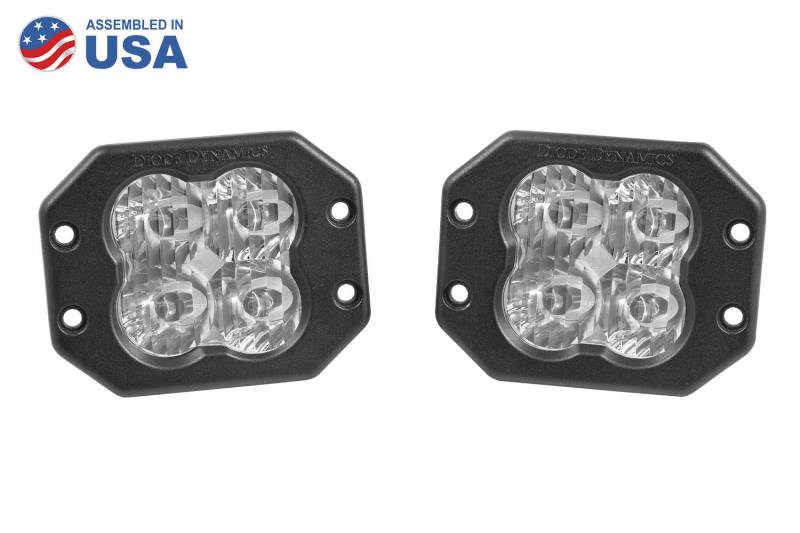 Diode Dynamics Worklight SS3 Sport White SAE Driving Flush Pair Universal DD6200P