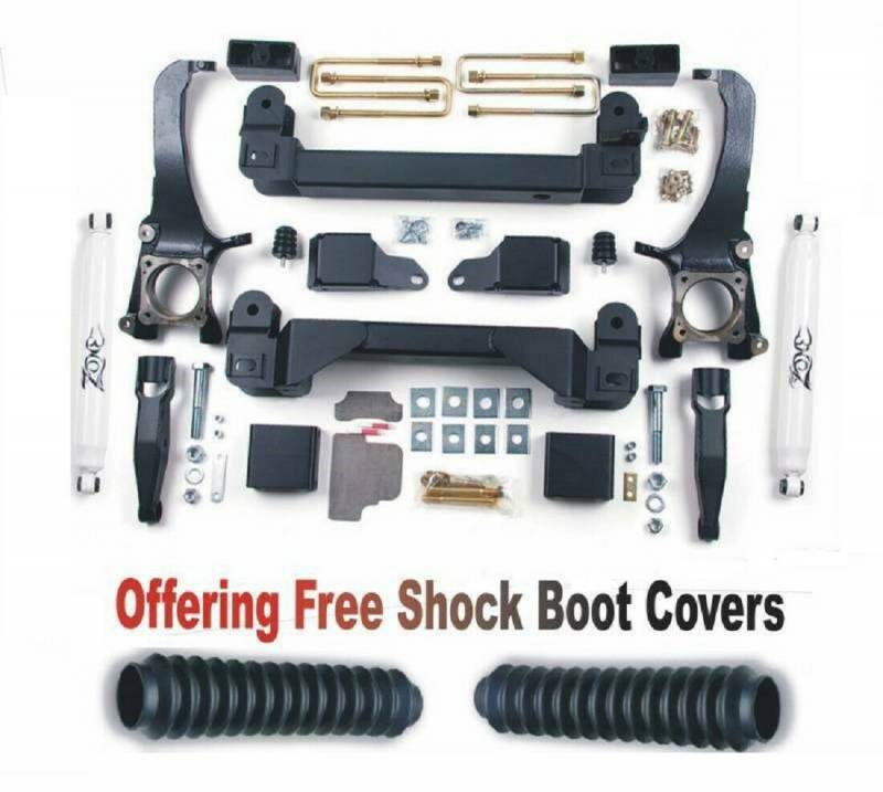 Zone OffRoad 2016-2021 Toyota Tundra 5in Suspension System with Nitro Shocks and Free Boot Protectors ZONT5N