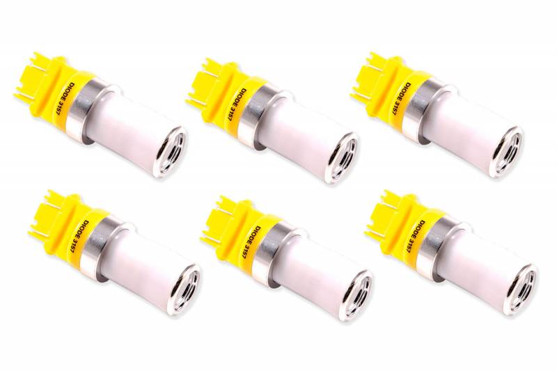 Diode Dynamics 3157 LED Bulb HP48 LED Amber Set of 6 DD0055H