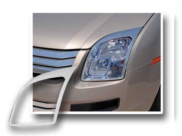 QAA 2007-2009 Ford Fusion 2 piece Chrome Plated ABS plastic Headlight Bezel HLB47390