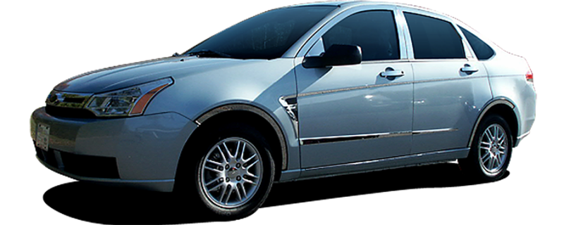 QAA 2008-2011 Ford Focus 8 piece Chrome Plated ABS plastic Door Handle Cover Kit DH48346